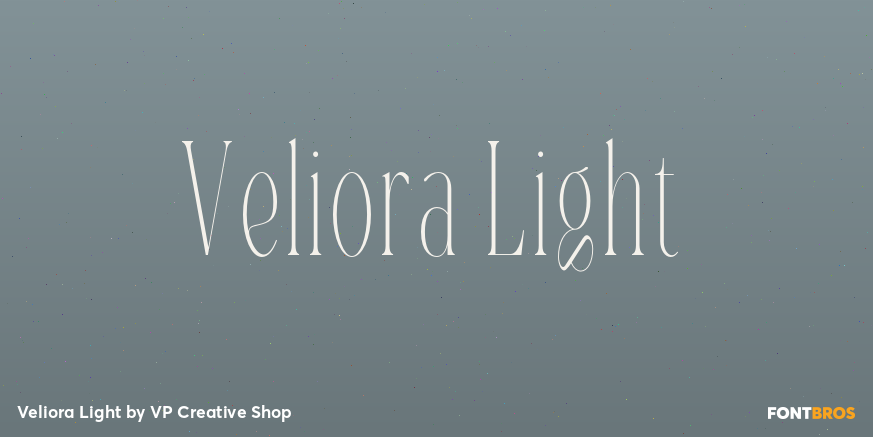 Veliora Light Font Poster #1