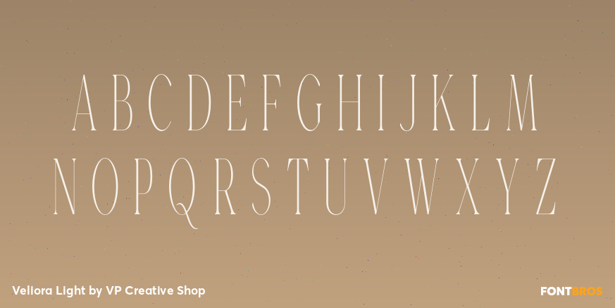 Veliora Light Font Poster #2