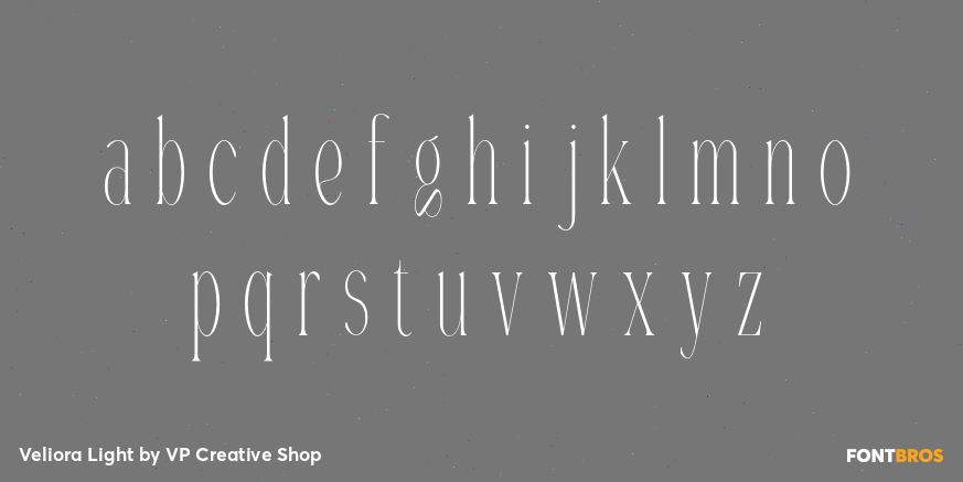 Veliora Light Font Poster #3
