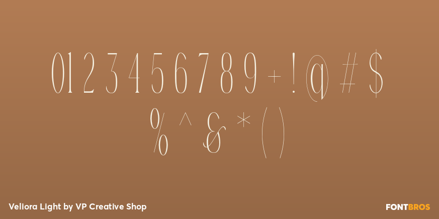 Veliora Light Font Poster #4