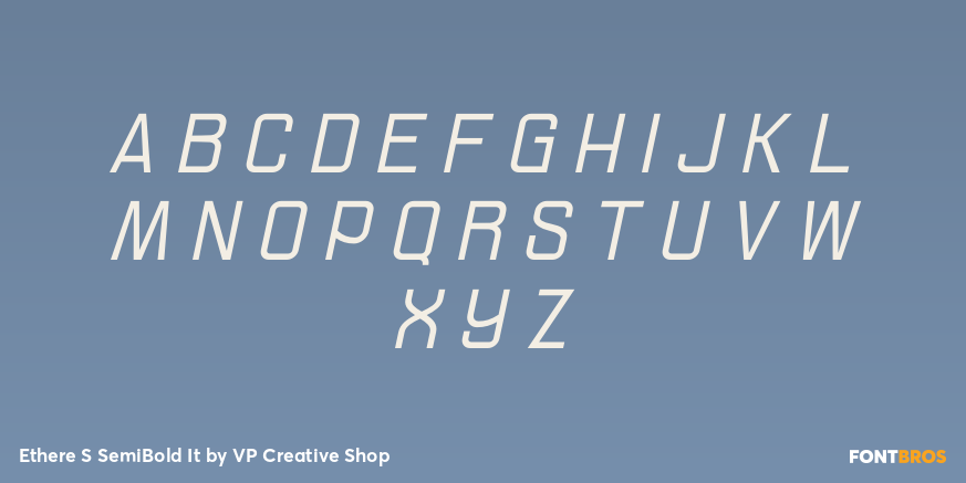Ethere S SemiBold It Font Poster #2