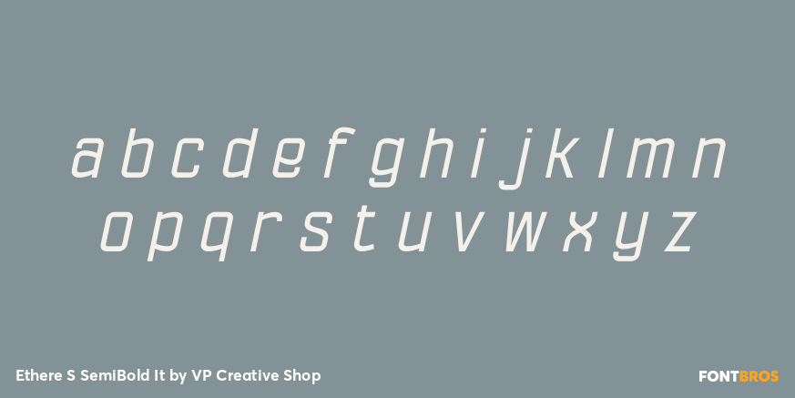Ethere S SemiBold It Font Poster #3