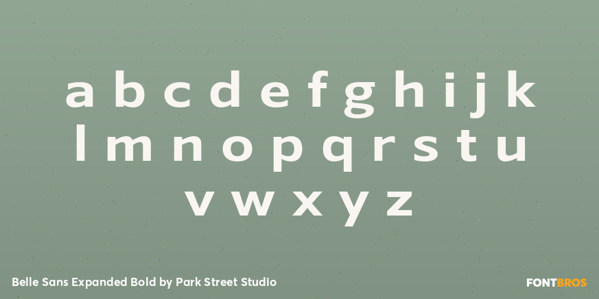 Belle Sans Expanded Bold Font Poster #3