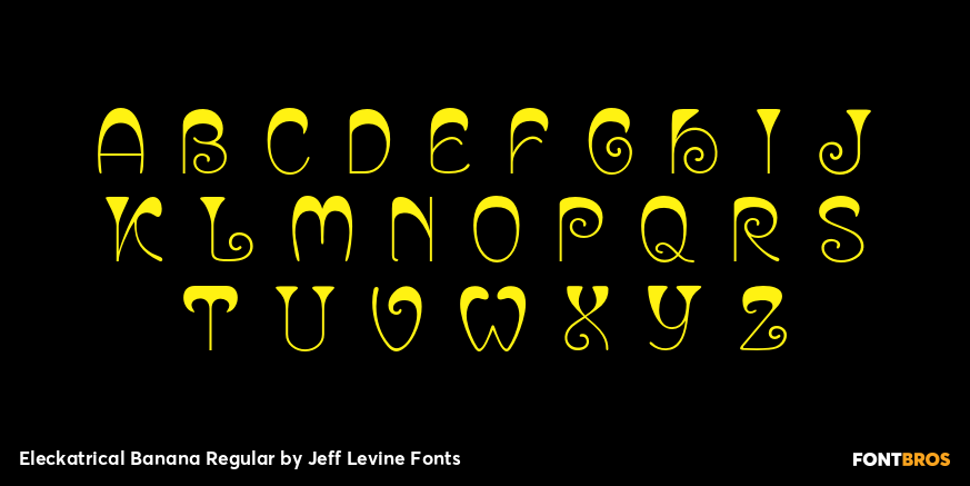Eleckatrical Banana Regular Font Poster #2