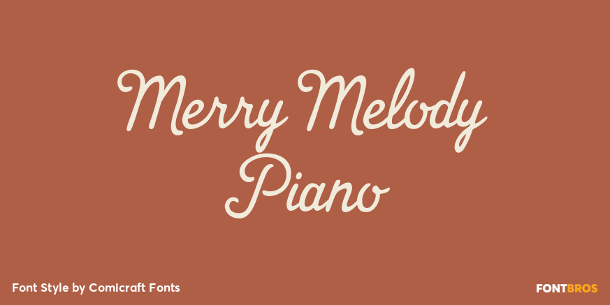 Merry Melody Piano Poster