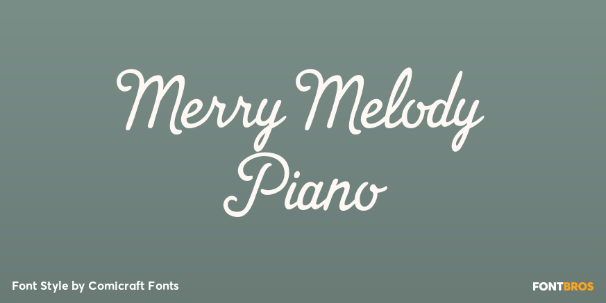 Merry Melody Piano Poster