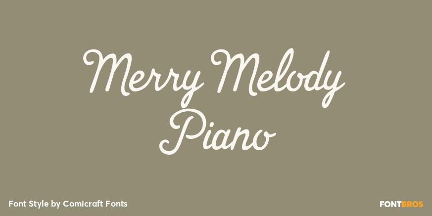 Merry Melody Piano Poster