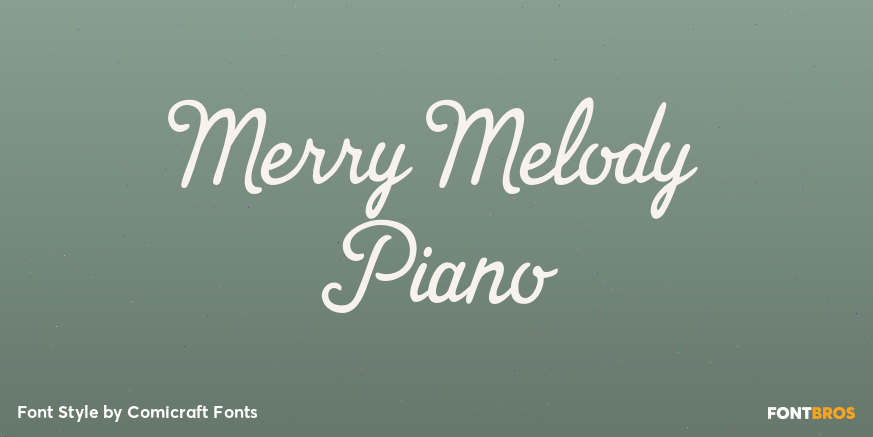 Merry Melody Piano Poster