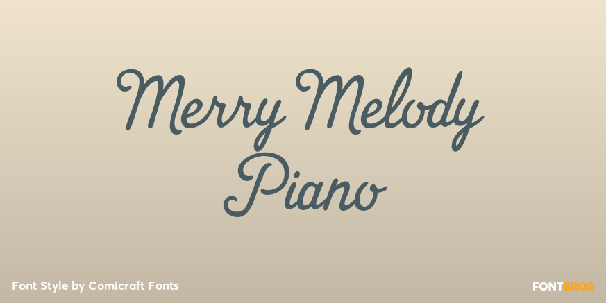 Merry Melody Piano Poster