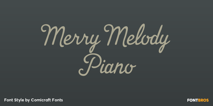Merry Melody Piano Poster