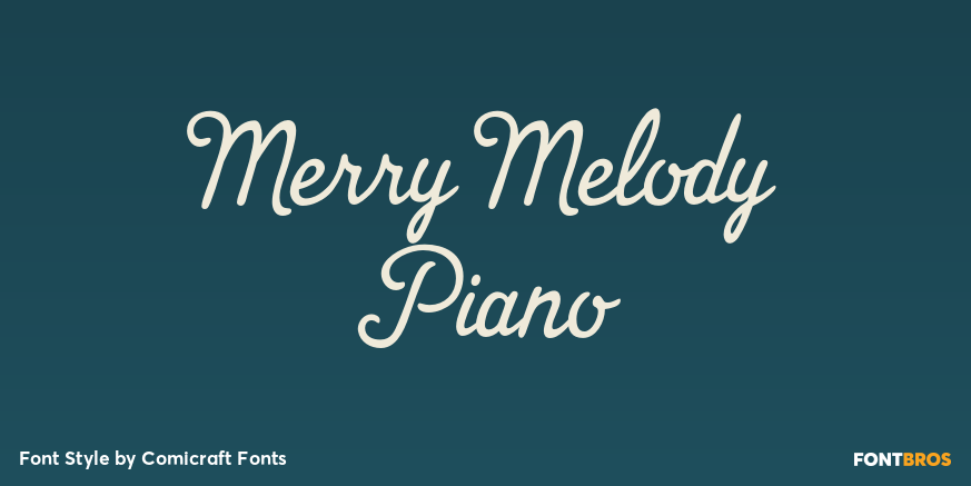 Merry Melody Piano Poster
