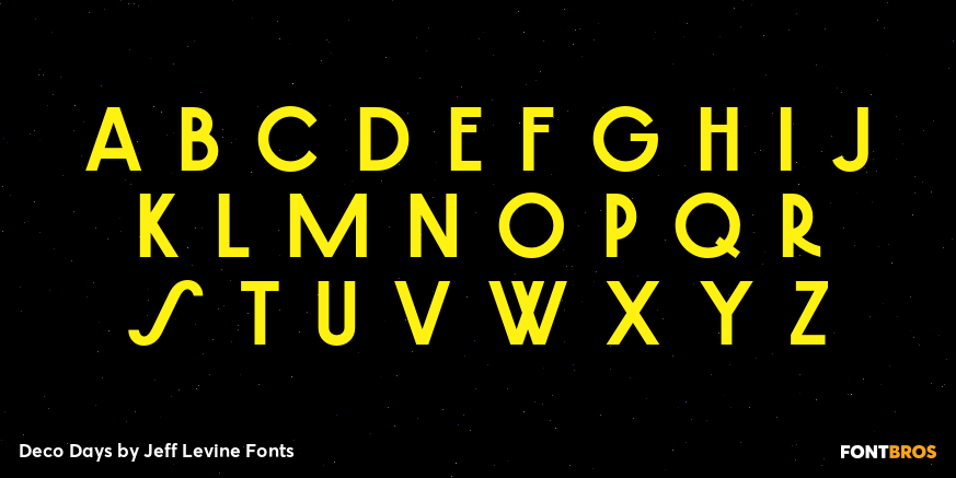 Deco Days Font Poster #2