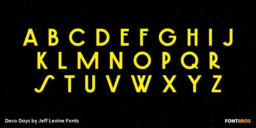 Deco Days Font Poster #3