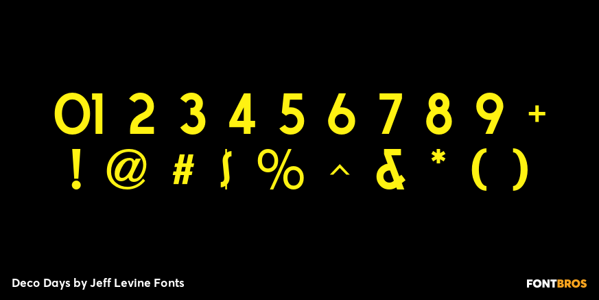 Deco Days Font Poster #4