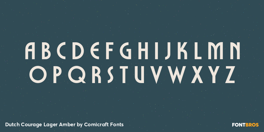 Dutch Courage Lager Amber Font Poster #2