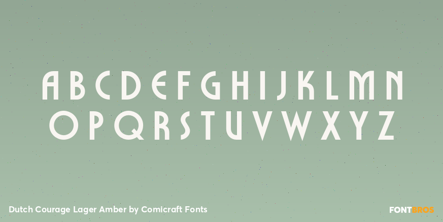 Dutch Courage Lager Amber Font Poster #3