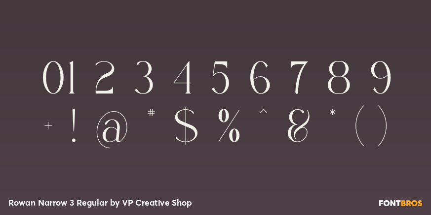 Rowan Narrow 3 Regular Font Poster #4