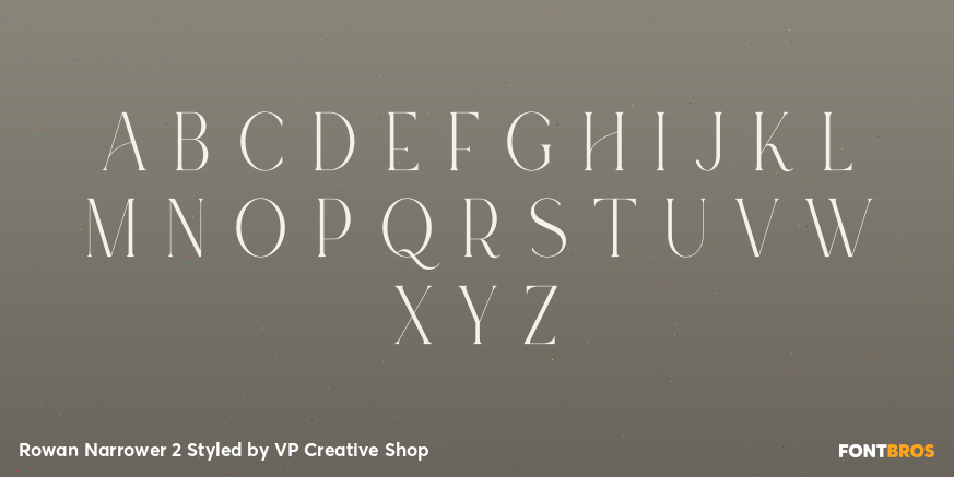 Rowan Narrower 2 Styled Font Poster #2