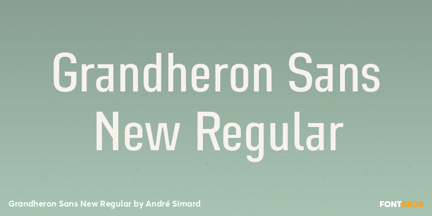 Grandheron Sans New Regular Font Poster #1
