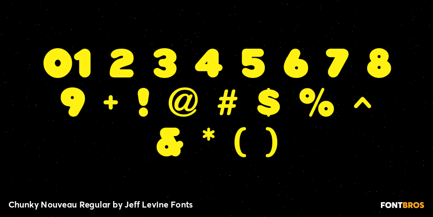 Chunky Nouveau Regular Font Poster #4