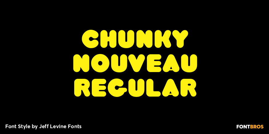 Chunky Nouveau Regular Font Poster #1