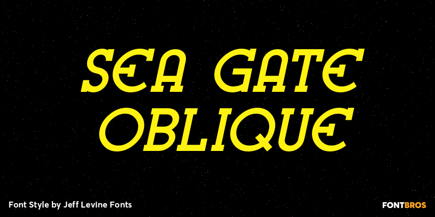 Sea Gate Oblique Poster