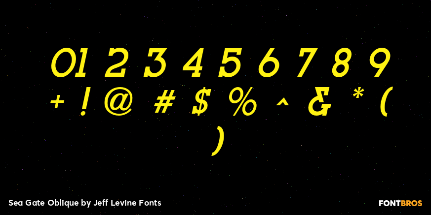 Sea Gate Oblique Font Poster #4