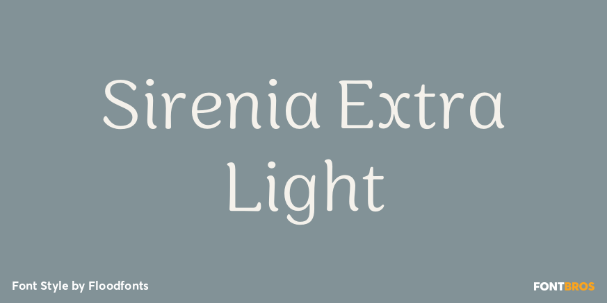 Sirenia Extra Light Font Poster #1