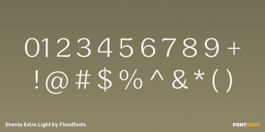 Sirenia Extra Light Font Poster #1