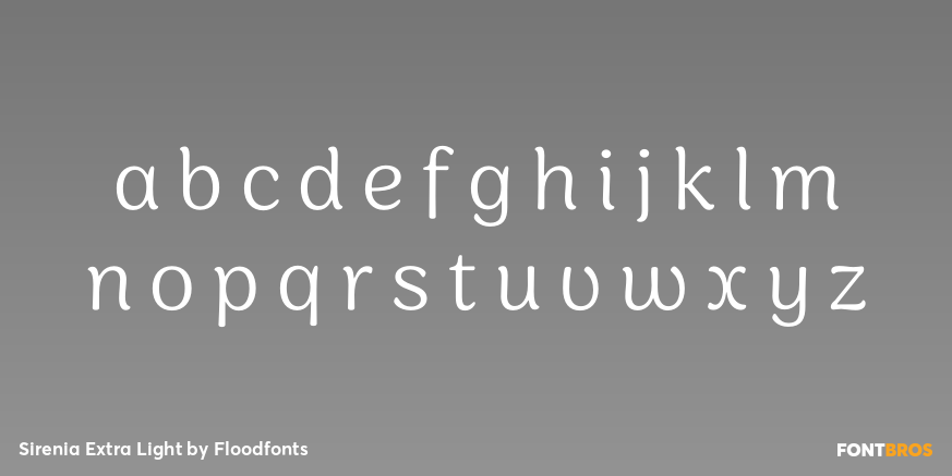 Sirenia Extra Light Font Poster #1