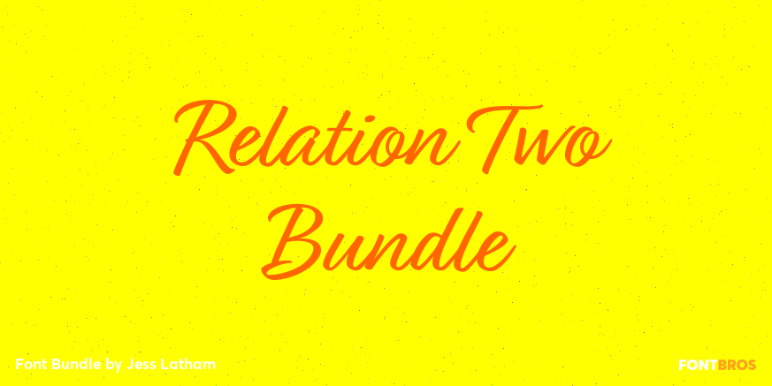 Relation Two Bundle Font Poster #1