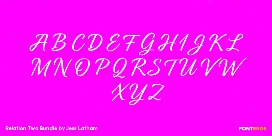 Relation Two Bundle Font Poster #2
