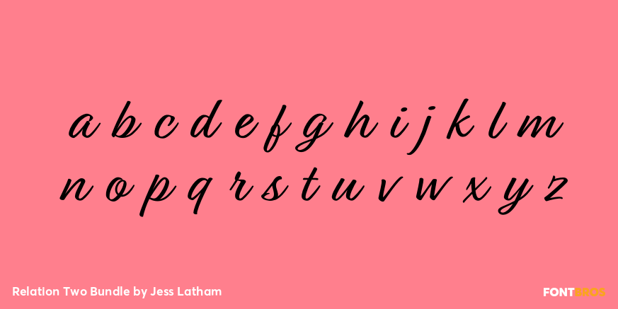 Relation Two Bundle Font Poster #3