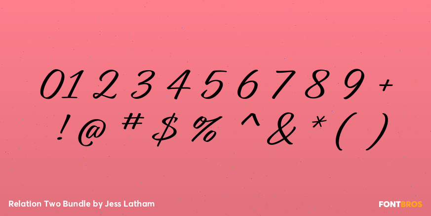 Relation Two Bundle Font Poster #4