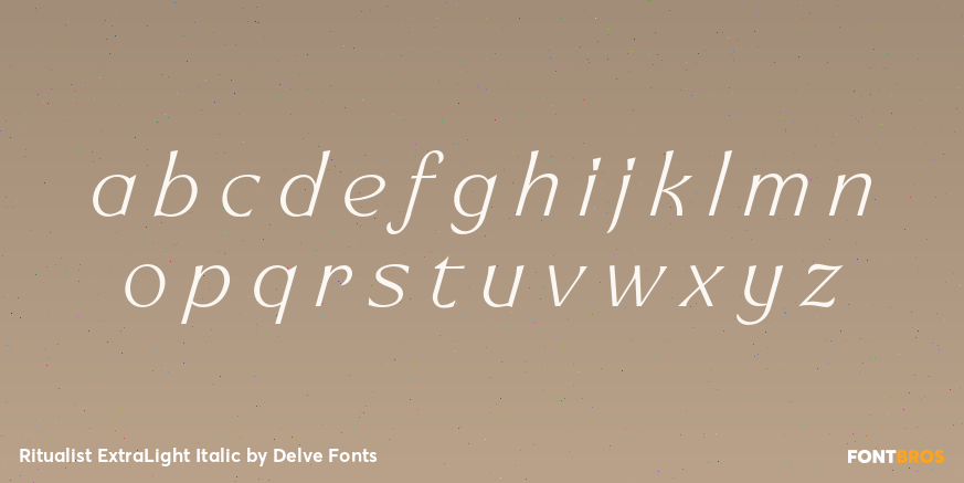 Ritualist ExtraLight Italic Font Poster #3