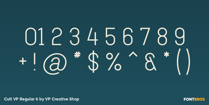 Cult VP Regular 6 Font Poster #4