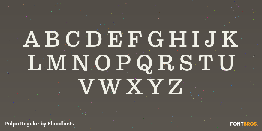 Pulpo Regular Font Poster #2