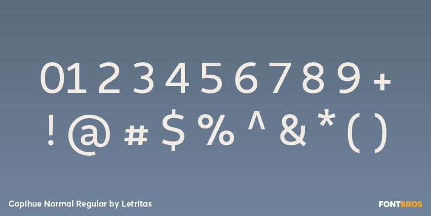 Copihue Normal Regular Font Poster #4