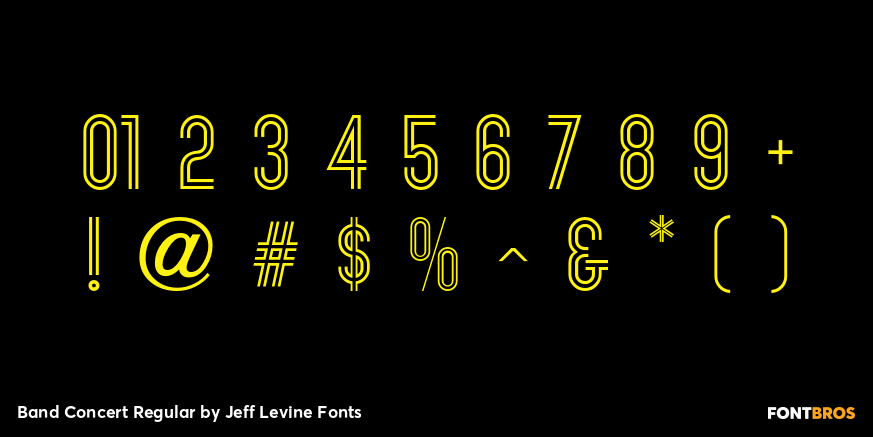 Band Concert Regular Font Poster #1