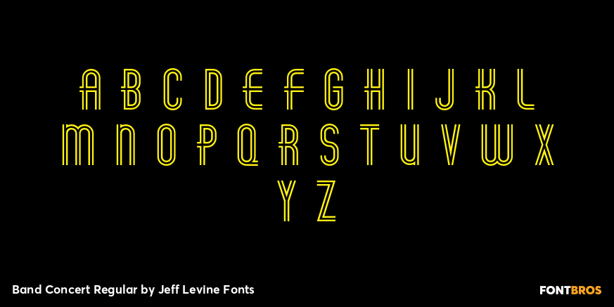 Band Concert Regular Font Poster #1