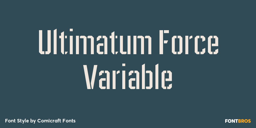 Ultimatum Force Variable Poster