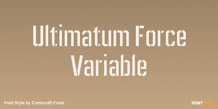 Ultimatum Force Variable Poster