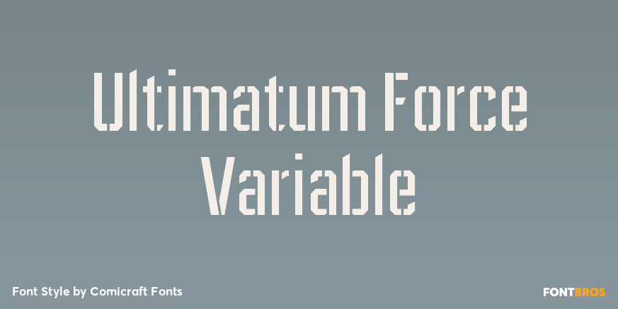 Ultimatum Force Variable Poster