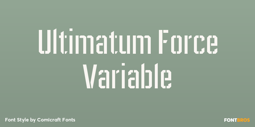 Ultimatum Force Variable Poster