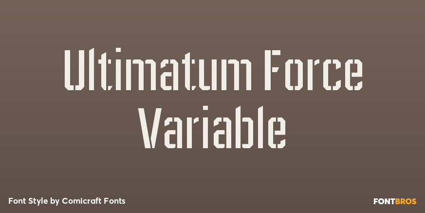 Ultimatum Force Variable Poster