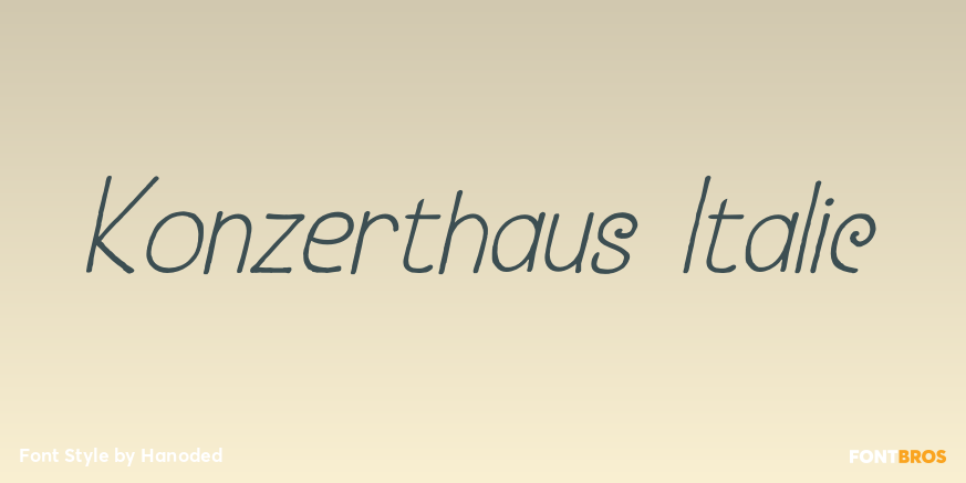 Konzerthaus Italic Poster
