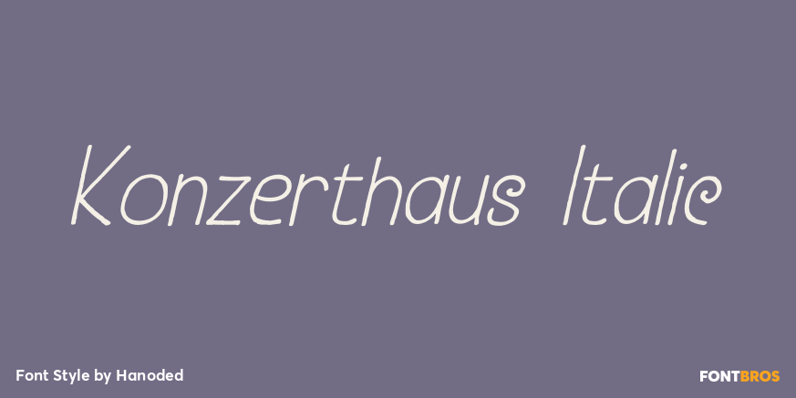 Konzerthaus Italic Poster
