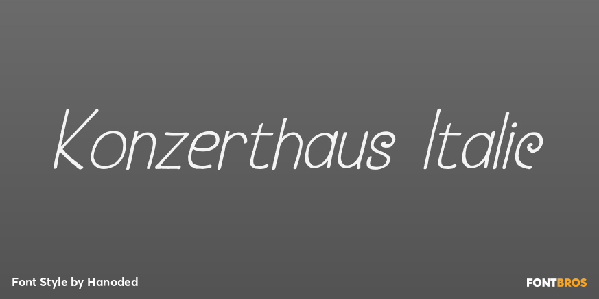 Konzerthaus Italic Poster