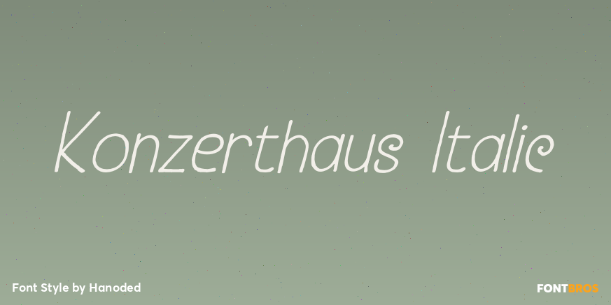 Konzerthaus Italic Poster