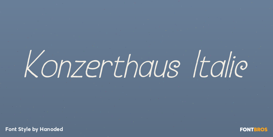 Konzerthaus Italic Poster